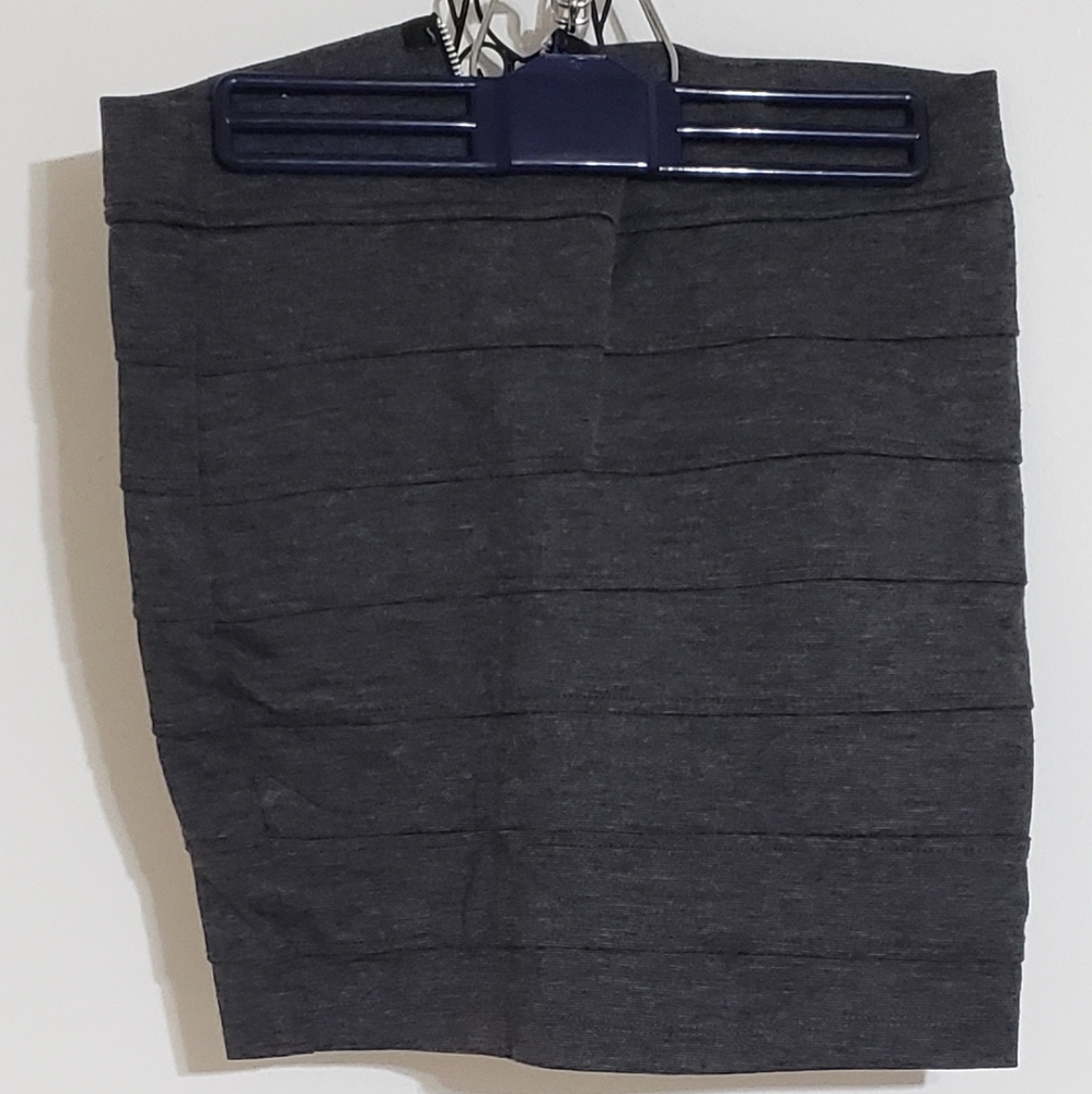 Gray mini skirt